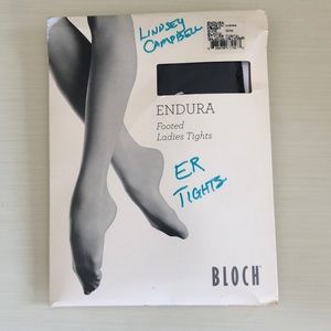 Endura Footed Tights - Black Fishnet